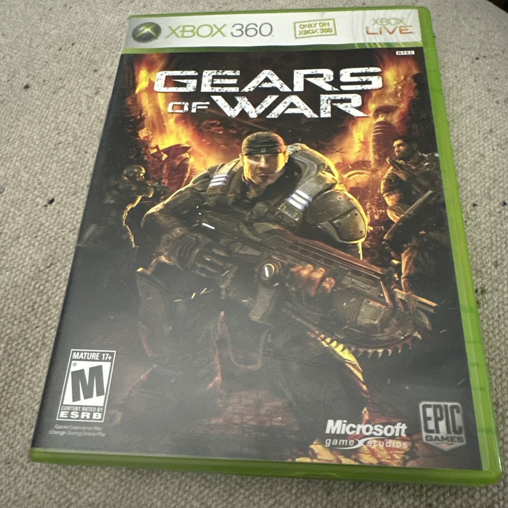 Gears of War (Microsoft Xbox 360, 2006) +Manual Xbox Live